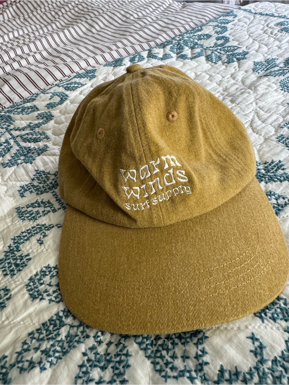 Warm Winds Surf Supply Mustard Yellow Dad Hat